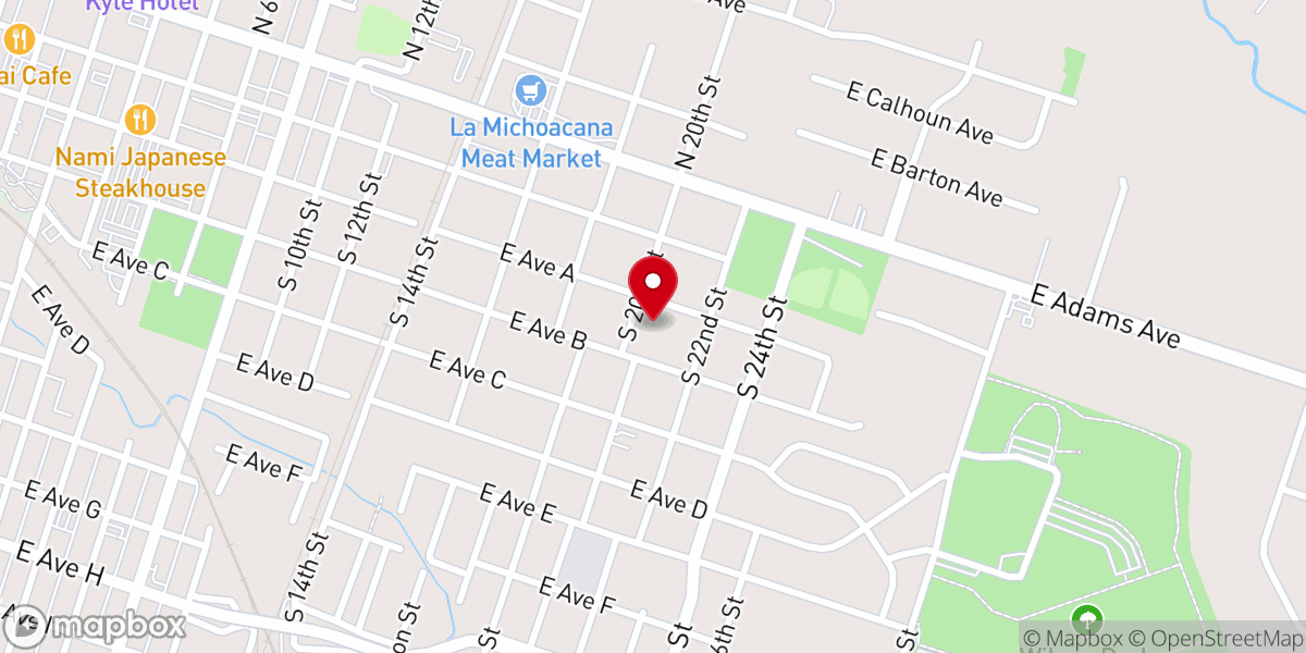 Map showing location of Victory Missionary Baptist Church