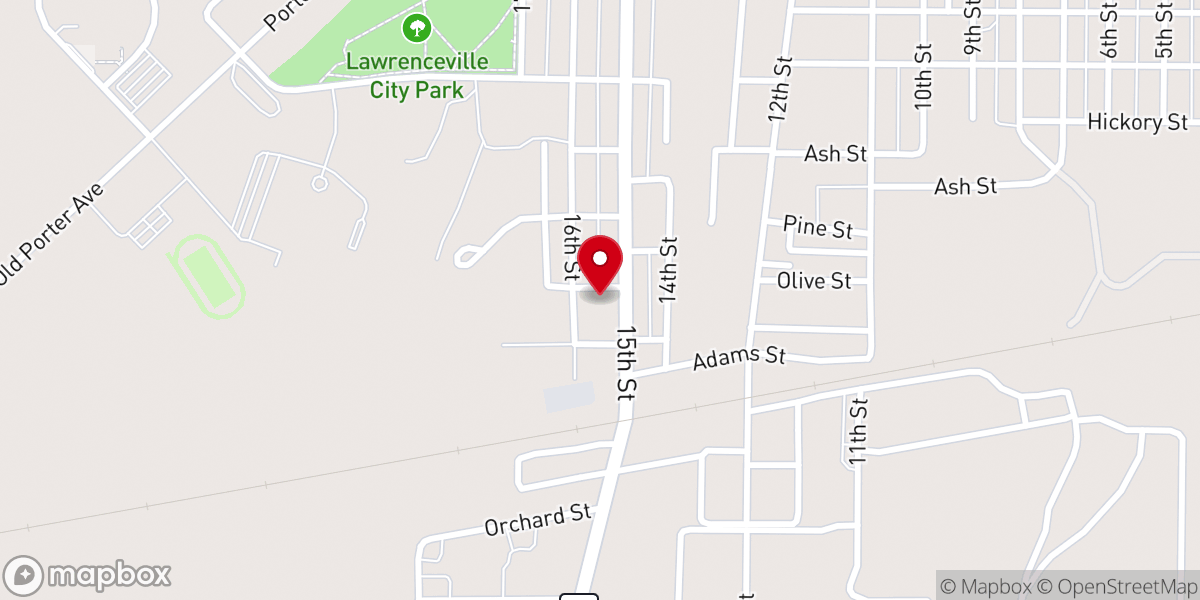 Map showing location of Lighthouse Baptist Church