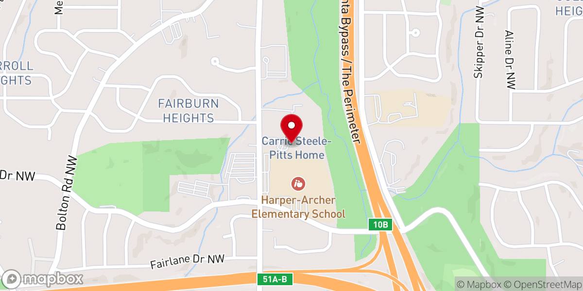Map showing location of New Jerusalem Christian Church Inc