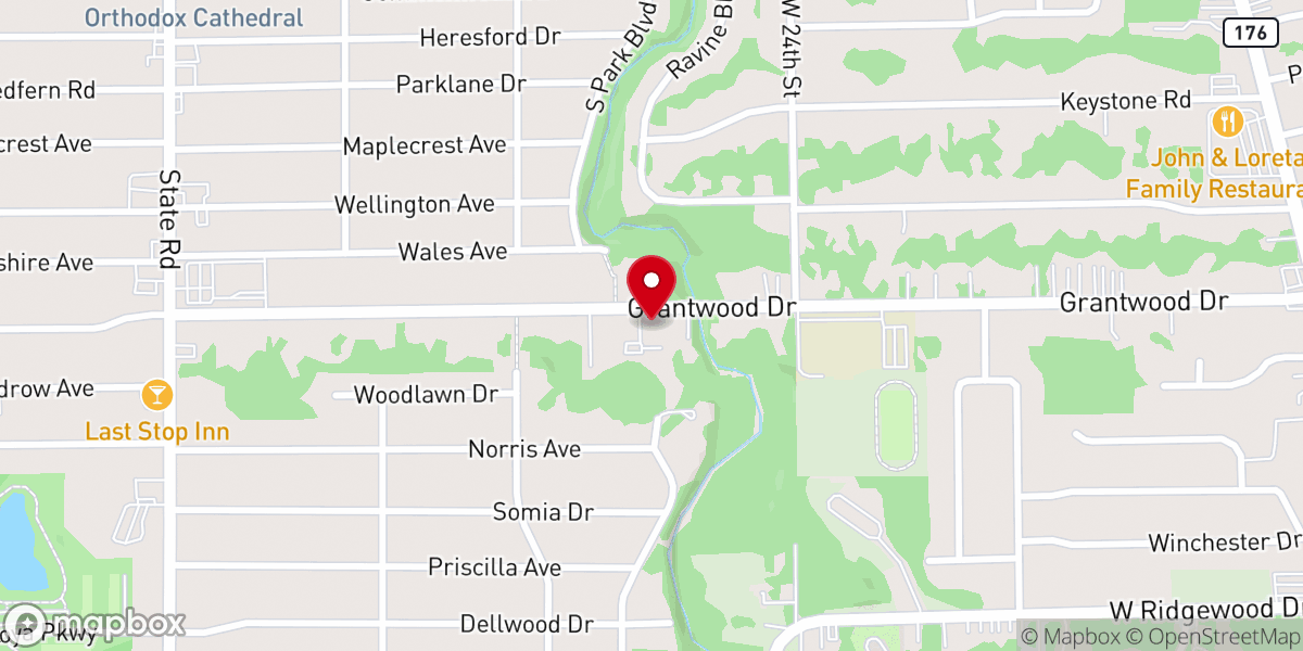 Map showing location of The Church at West Creek