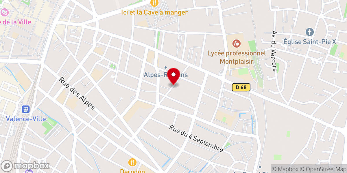 Map showing location of L’Église de Jésus-Christ des Saints des Derniers Jours