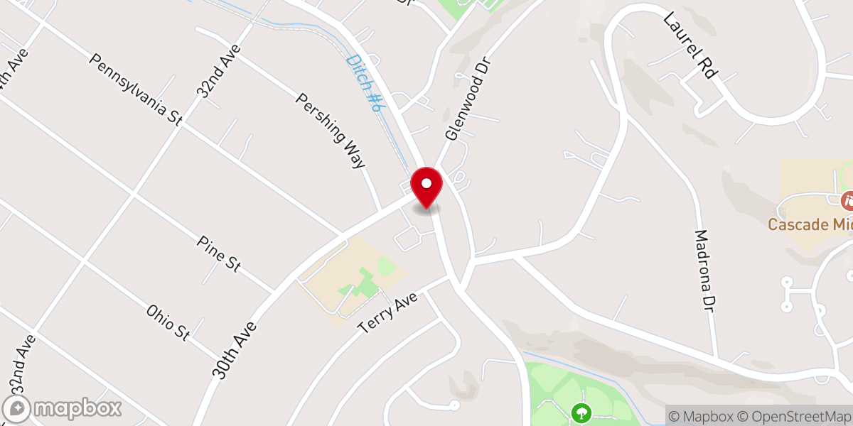 Map showing location of Valley Christian Fellowship