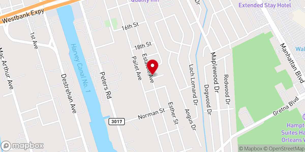 Map showing location of White Chapel Baptist Church