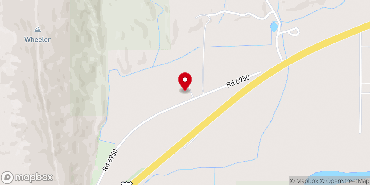 Map showing location of Hogback Church of Christ