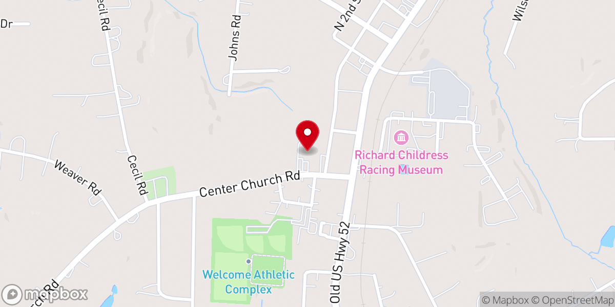 Map showing location of Center Christian Academy