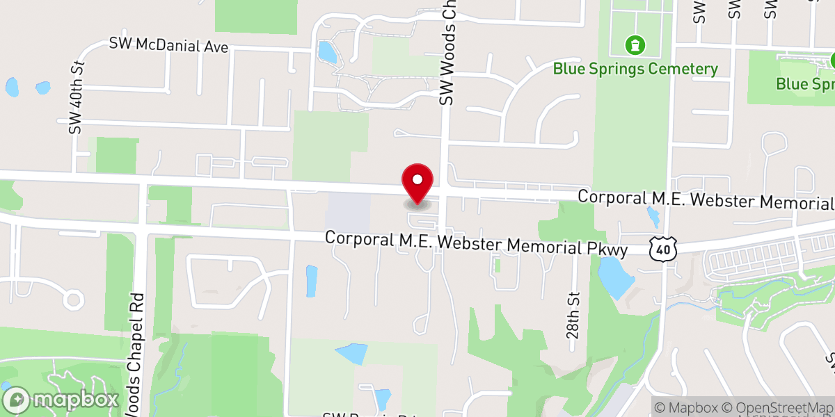 Map showing location of Chapel Hill Presbyterian Church