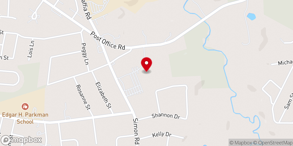 Map showing location of Holy Family Catholic Church