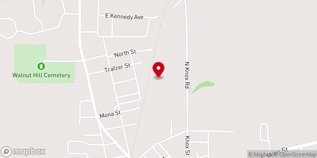 Map showing location of Petersburg Holiness Church