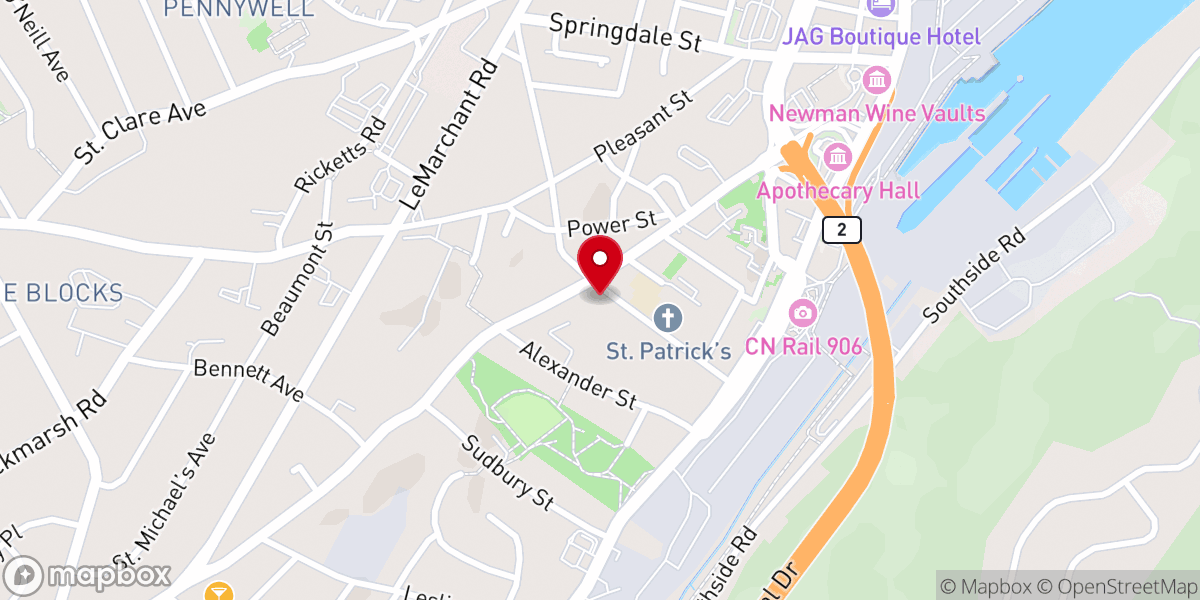 Map showing location of Holy Cross Memorial