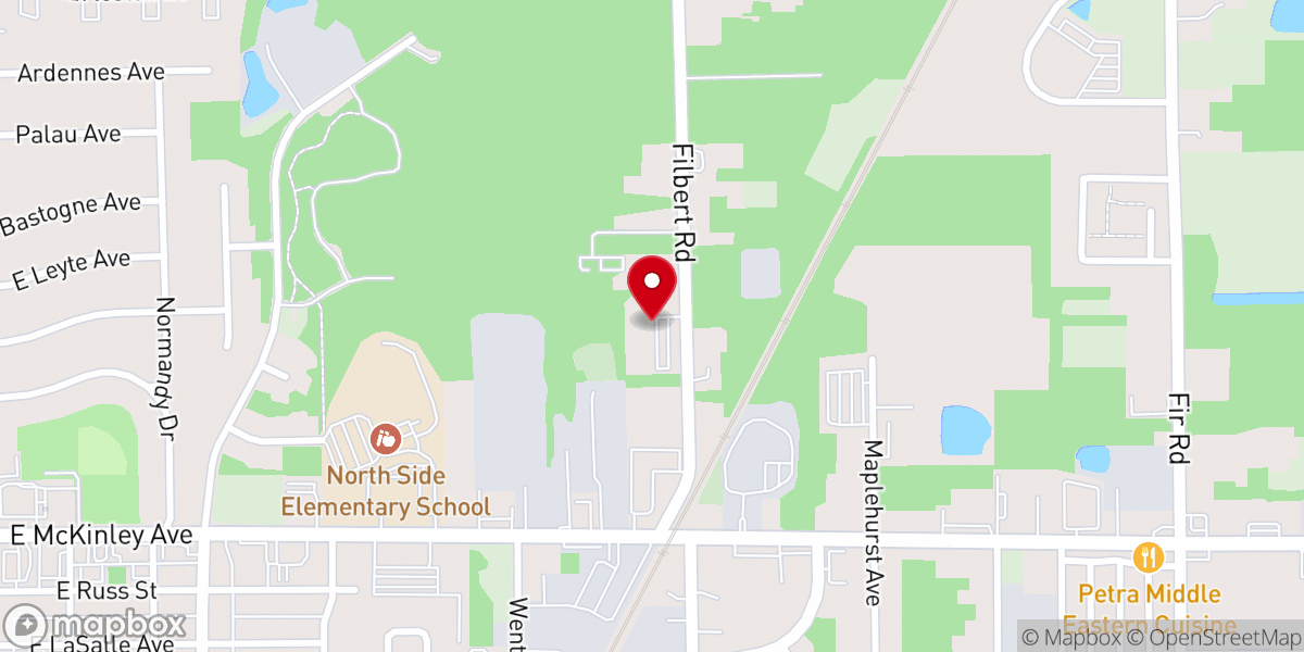 Map showing location of Conservative Grace Brethren Churches International Inc