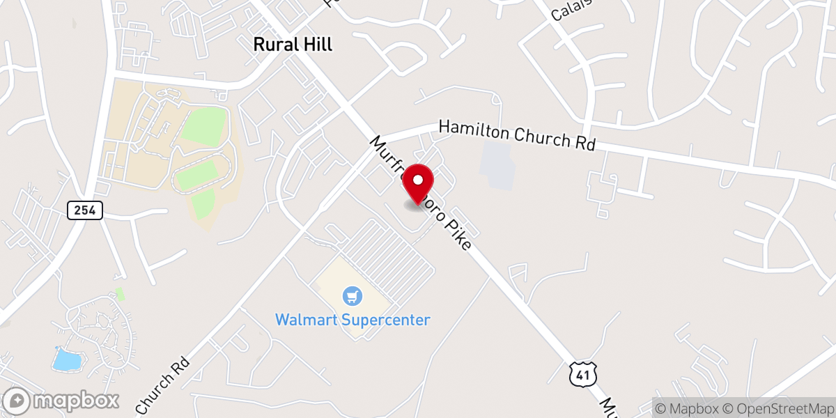 Map showing location of Rehoboth Outreach Ministry