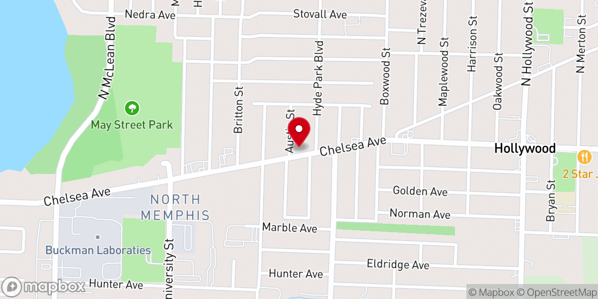 Map showing location of New Heights Third Day Church