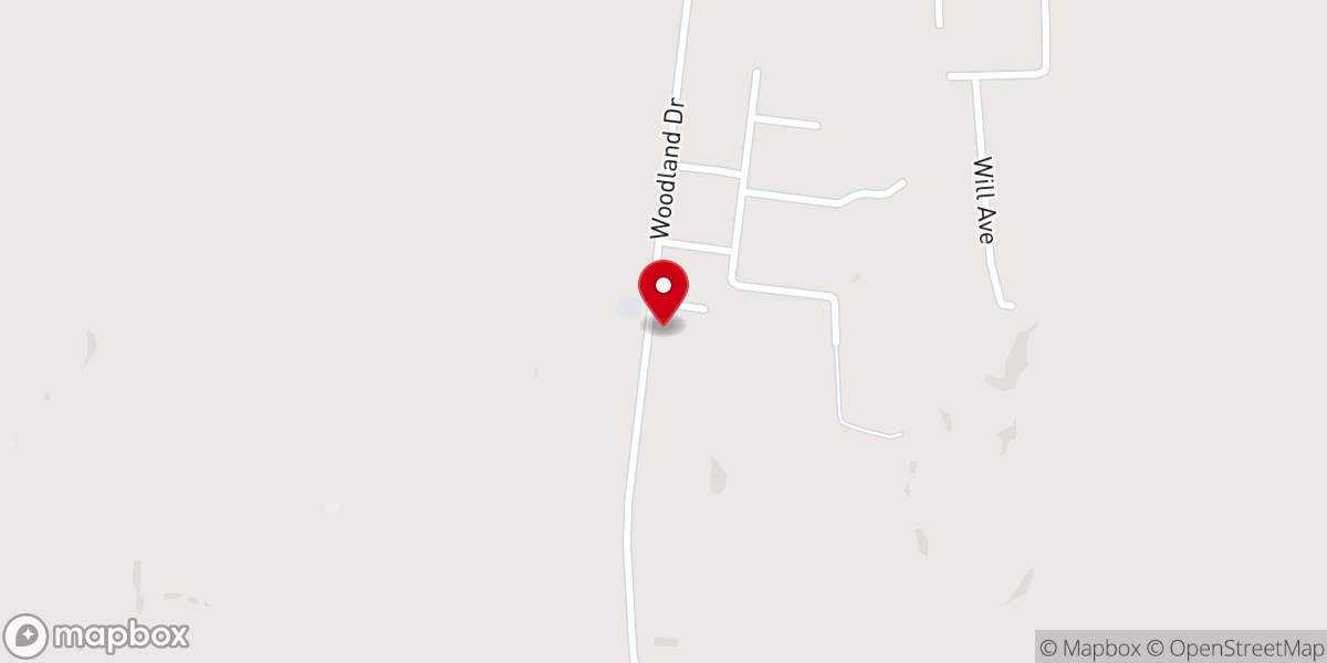 Map showing location of New Hope Church