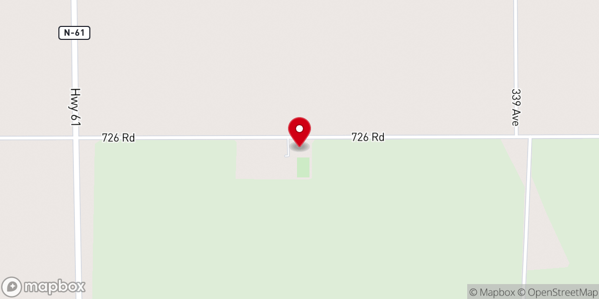 Map showing location of Saint Paul Lutheran Church