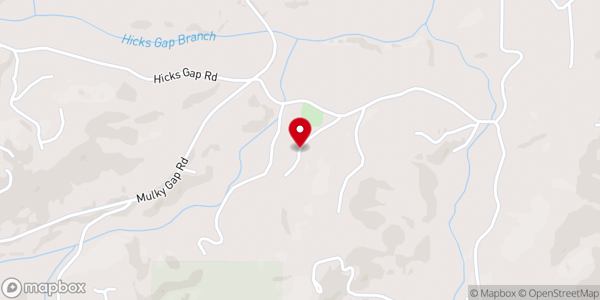 Map showing location of Mount Pleasant Church