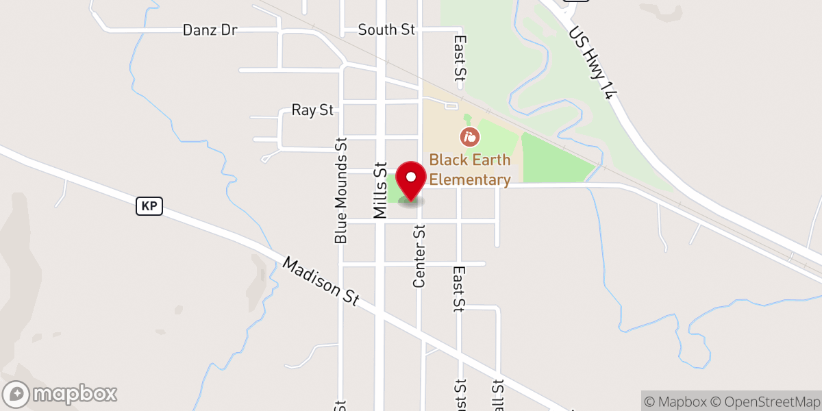 Map showing location of Gospel Hall
