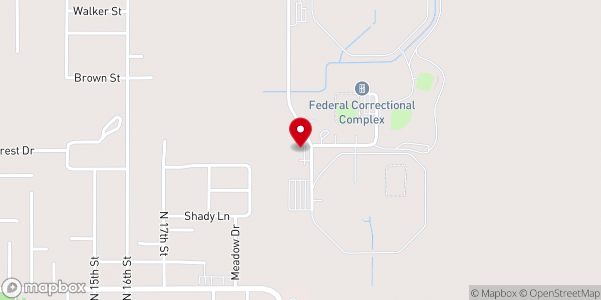 Map showing location of EOIR Oakdale Immigration