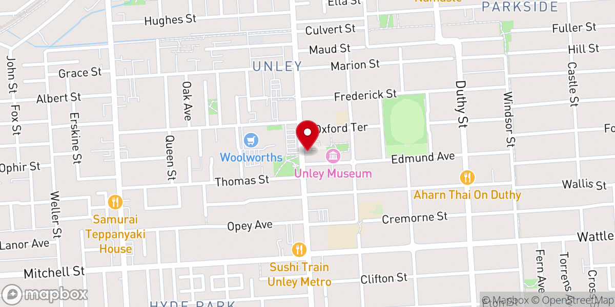 Map showing location of St Augustine’s Anglican Church