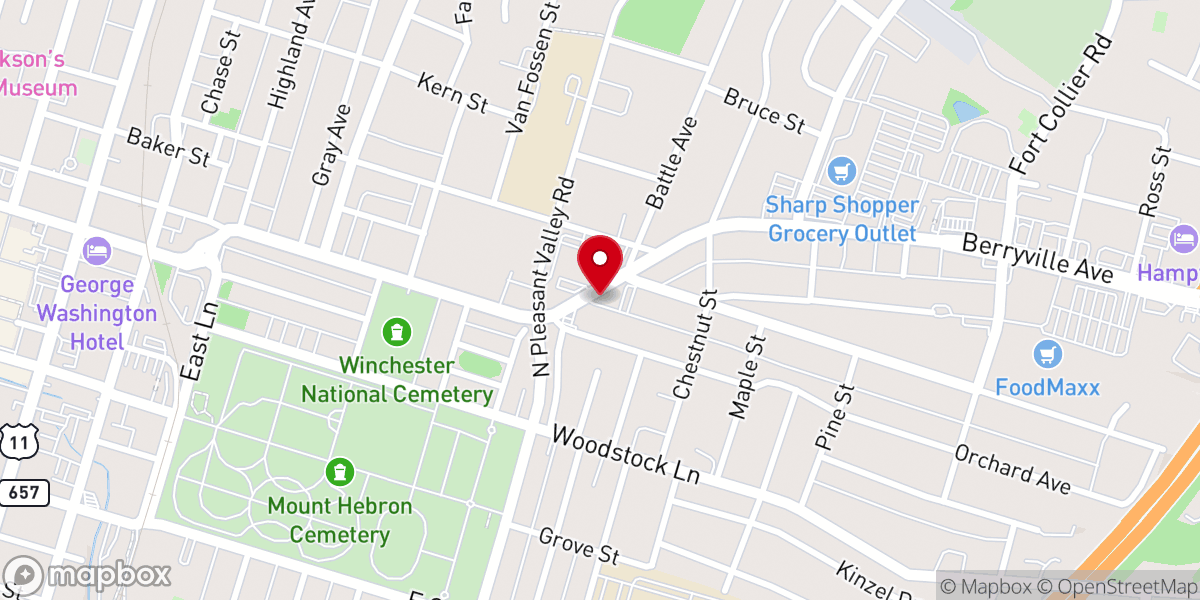 Map showing location of Church of The Good Shepherd