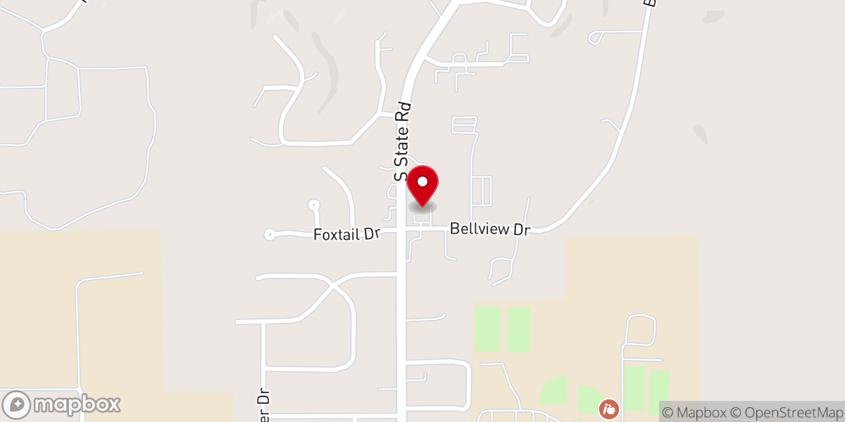 Map showing location of Temple Baptist Church