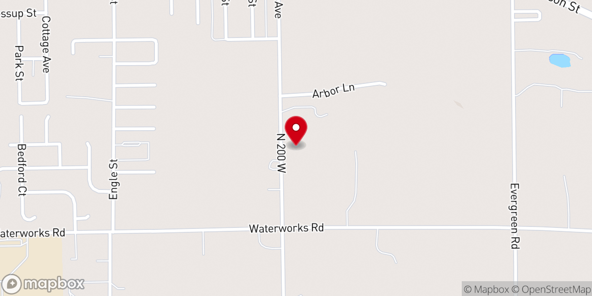Map showing location of First Freewill Baptist Church