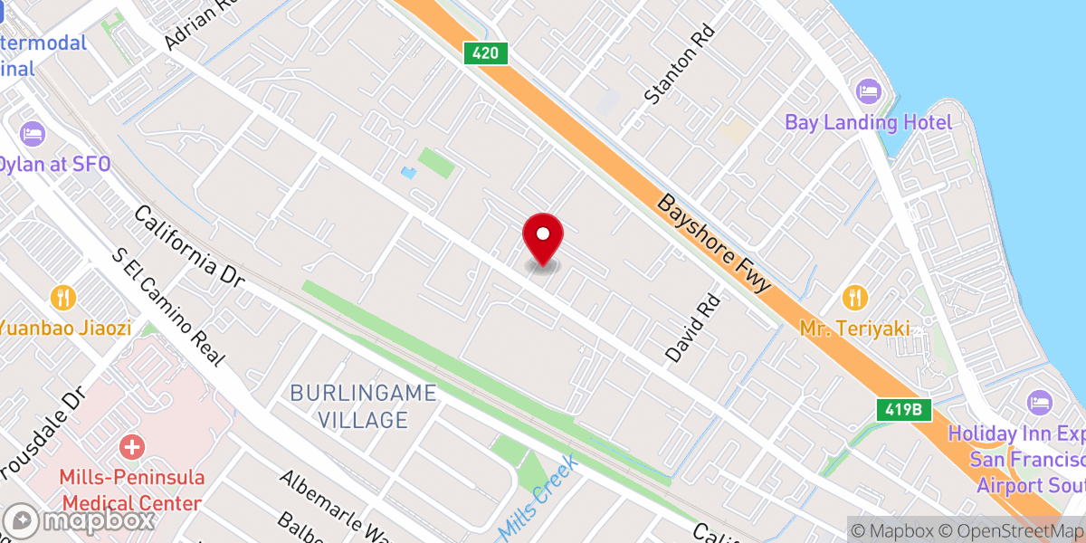 Map showing location of Igreja Catedral da Família Califórnia