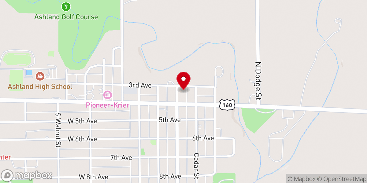 Map showing location of United Methodist Church