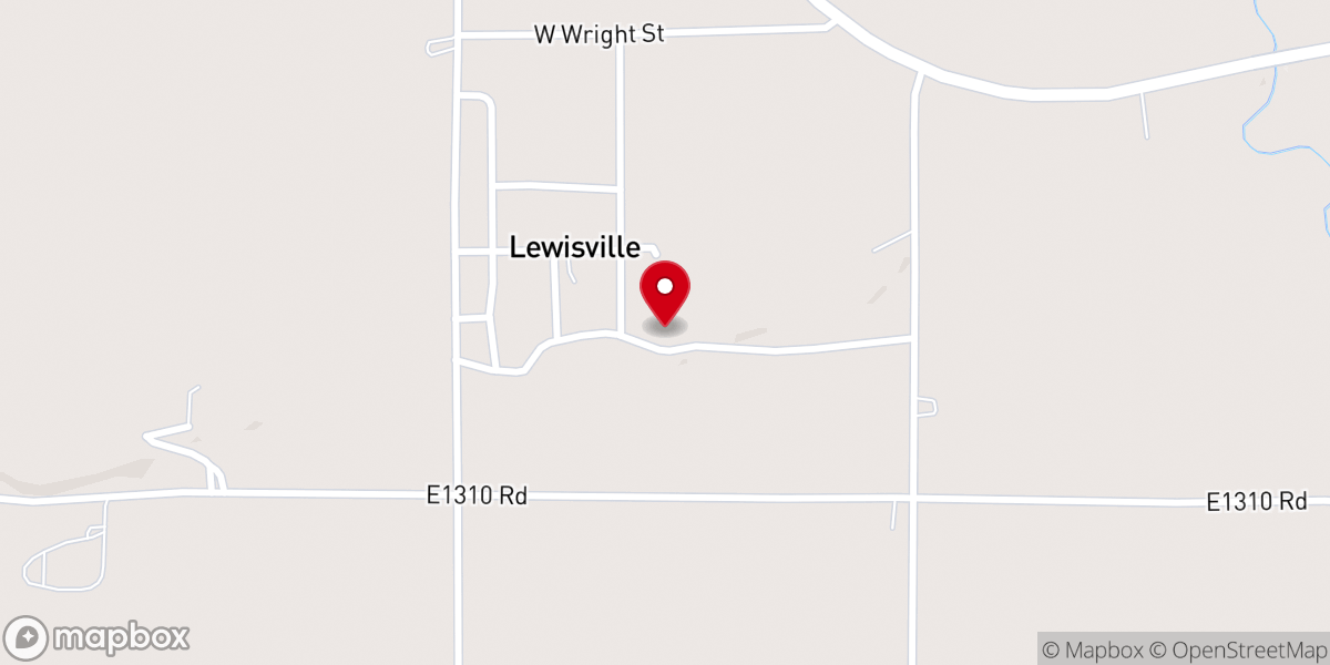Map showing location of Harris Chapel Baptist Church