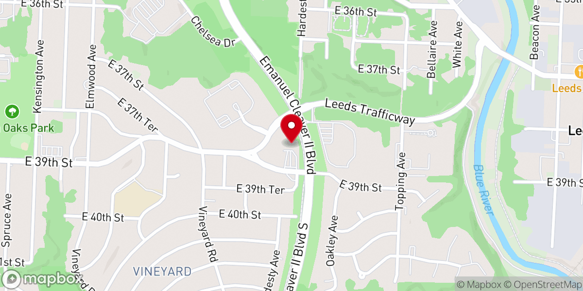 Map showing location of Community Fellowship Church of Jesus Christ