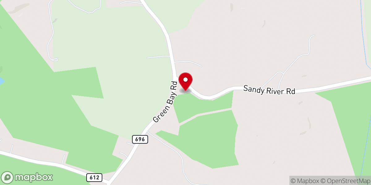Map showing location of Sharon Baptist Church