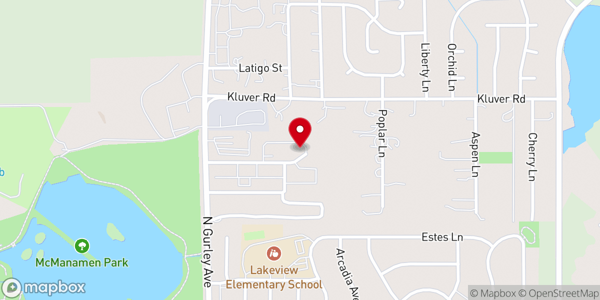 Map showing location of Liberty Village Apartments & Townhomes