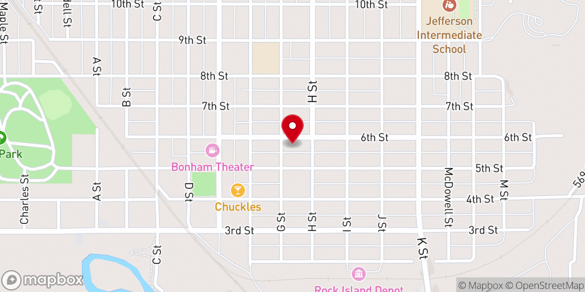 Map showing location of Saint Charles Episcopal Church