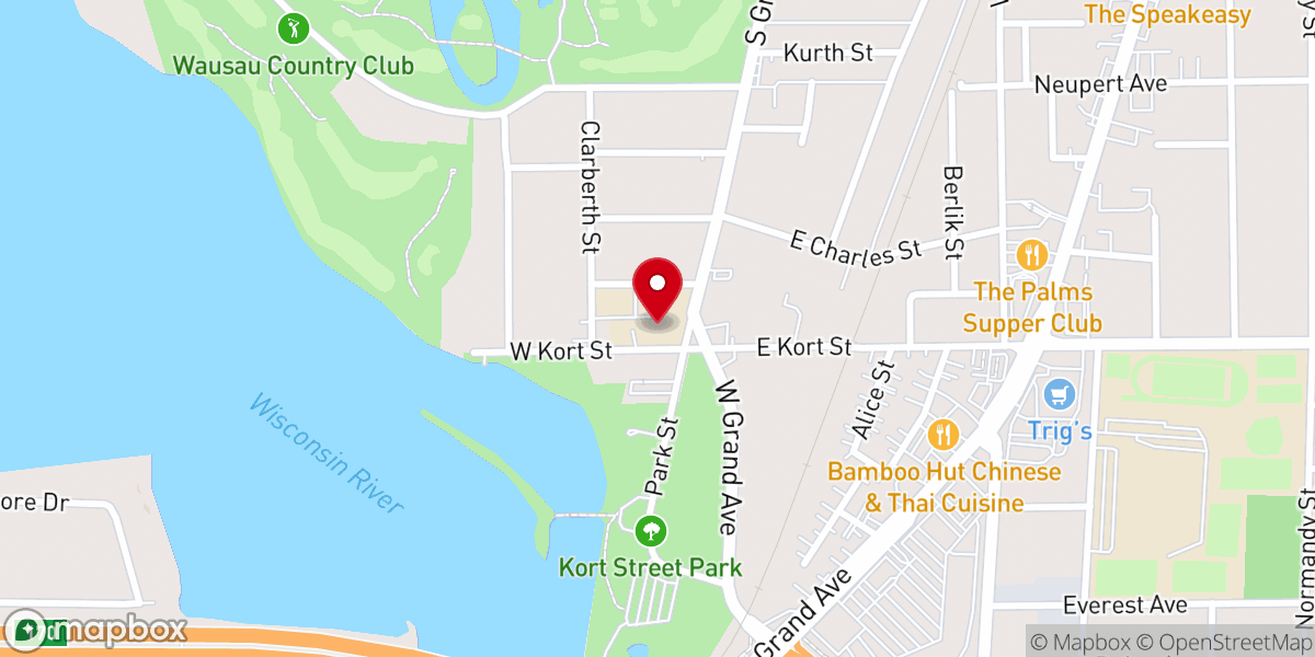 Map showing location of Newman Catholic Early Childhood Center: St. Therese