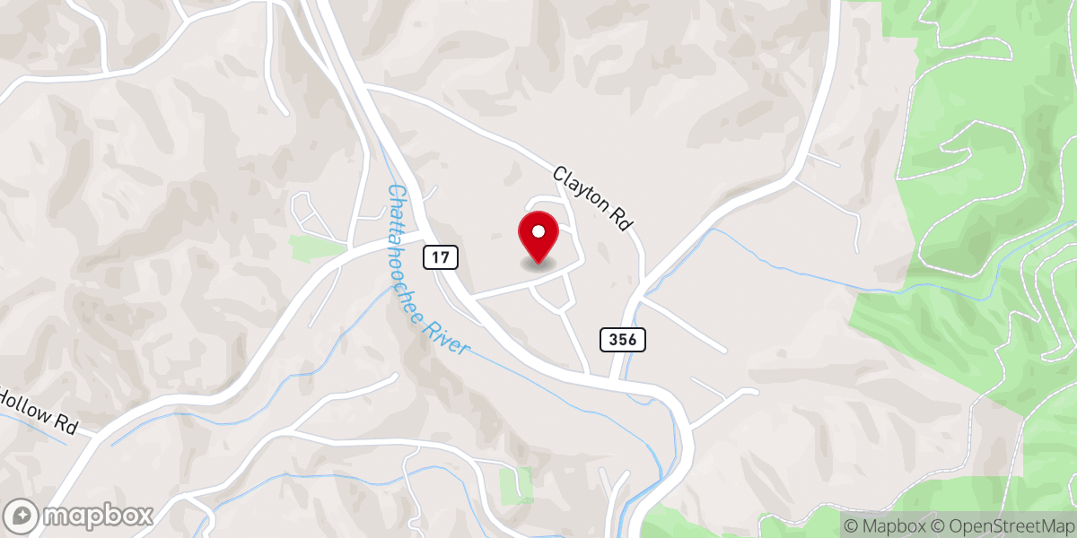 Map showing location of Center Baptist Church
