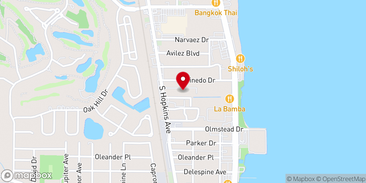 Map showing location of Trinity Lutheran Church