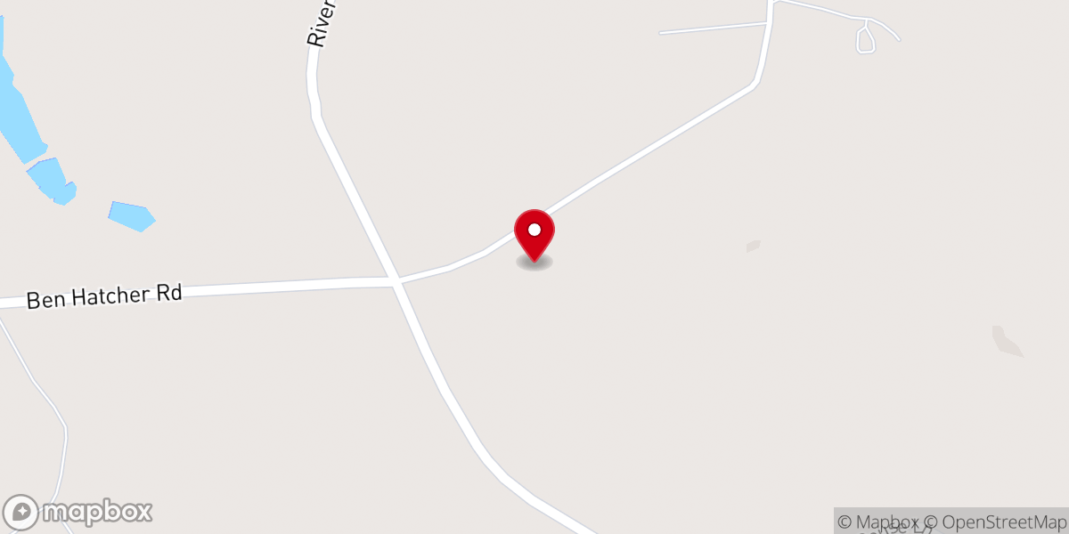 Map showing location of Gobbie Grove Church