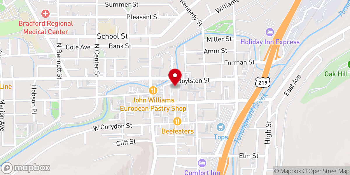 Map showing location of B-Free First Free Methodist Church