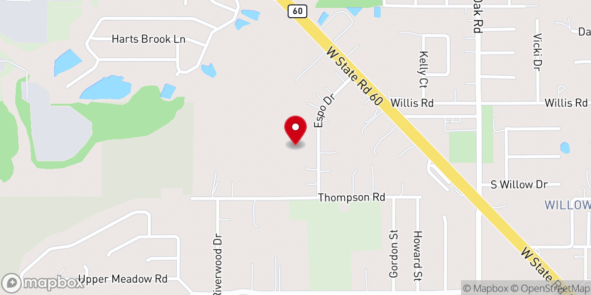 Map showing location of Central Christian Church Disciples of Christ