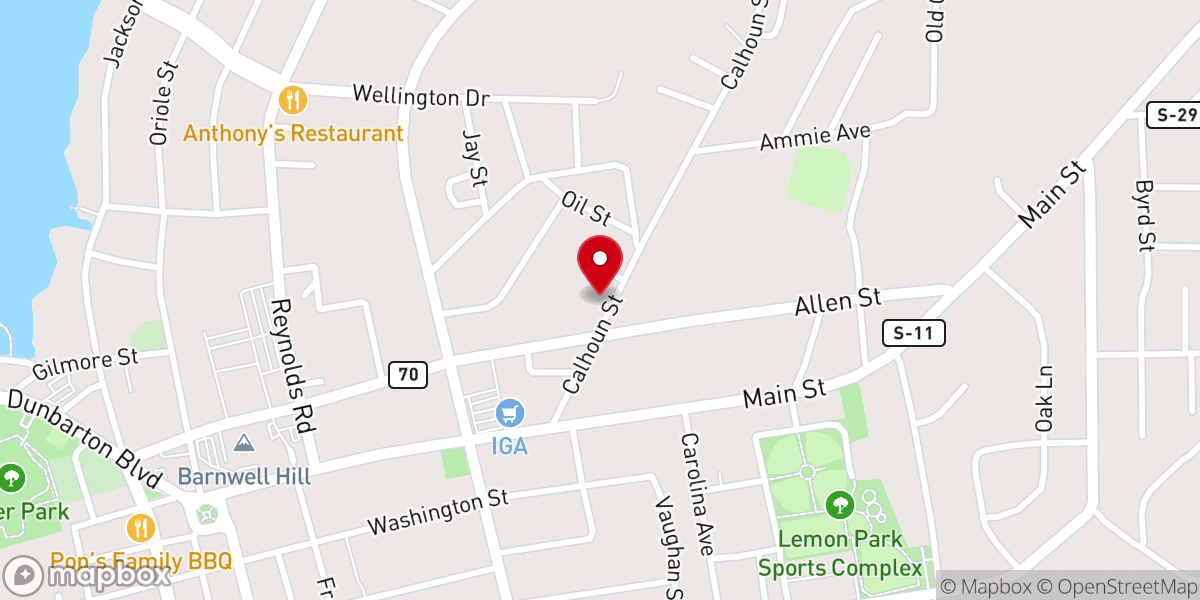 Map showing location of Greater Faith Ministries Church