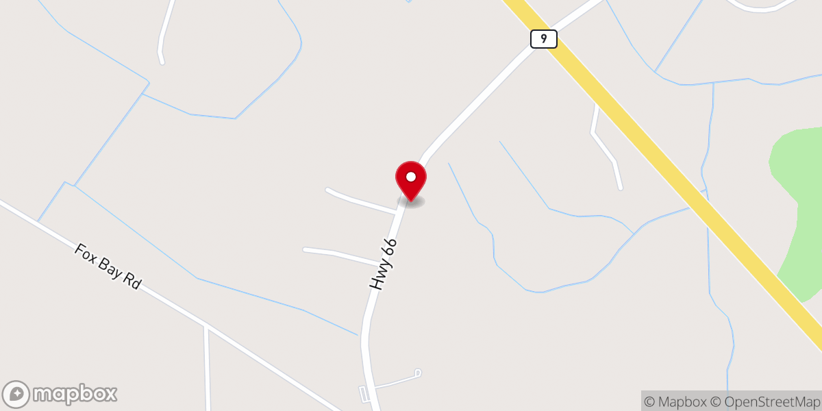 Map showing location of Piney Grove Church