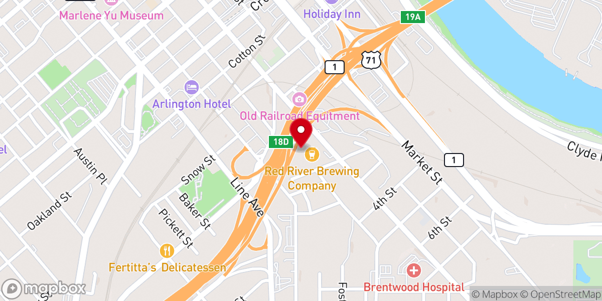 Map showing location of Bob Davis Electric Company