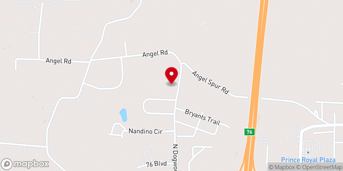 Map showing location of Berea Church of Christ
