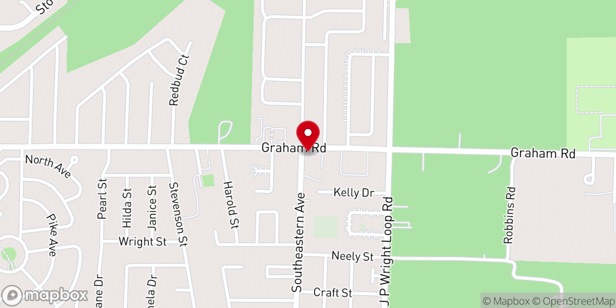 Map showing location of Abundant Life Family Worship