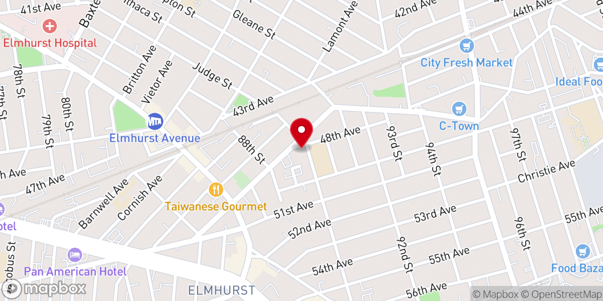 Map showing location of Iglesia Evangelica Cristo es La Luz