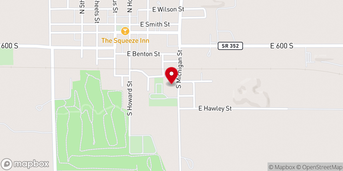 Map showing location of St. Patricks Parish Center
