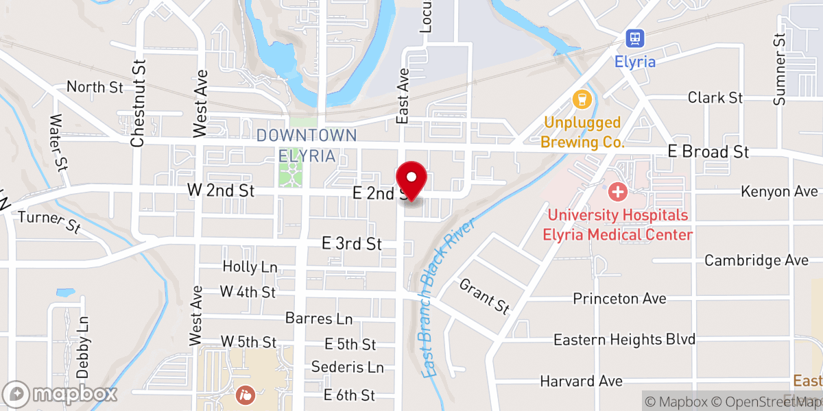 Map showing location of Venue Church