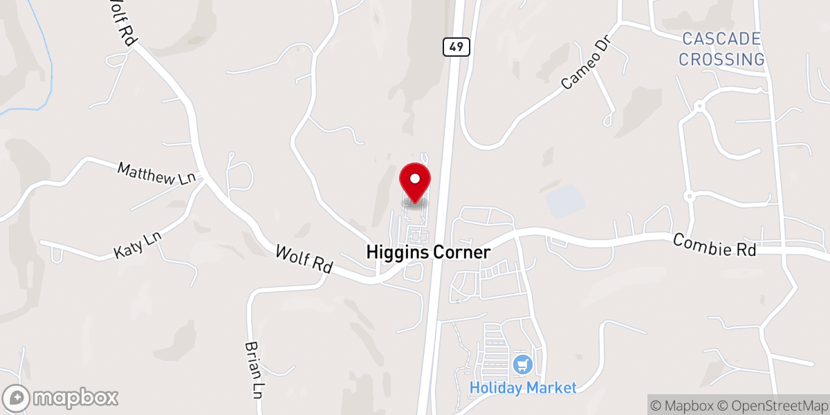 Map showing location of Crossroads Church - North Campus