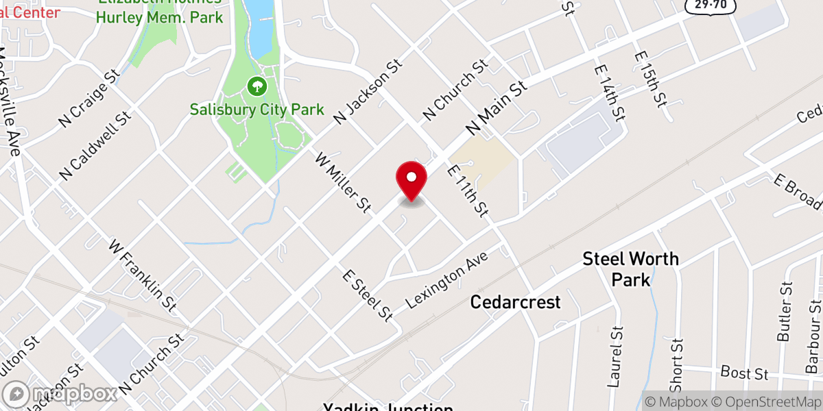 Map showing location of Bethel Power of Faith