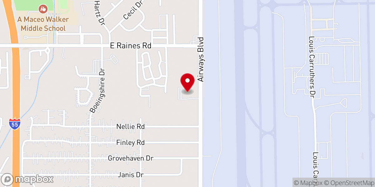Map showing location of Labelle Place Church