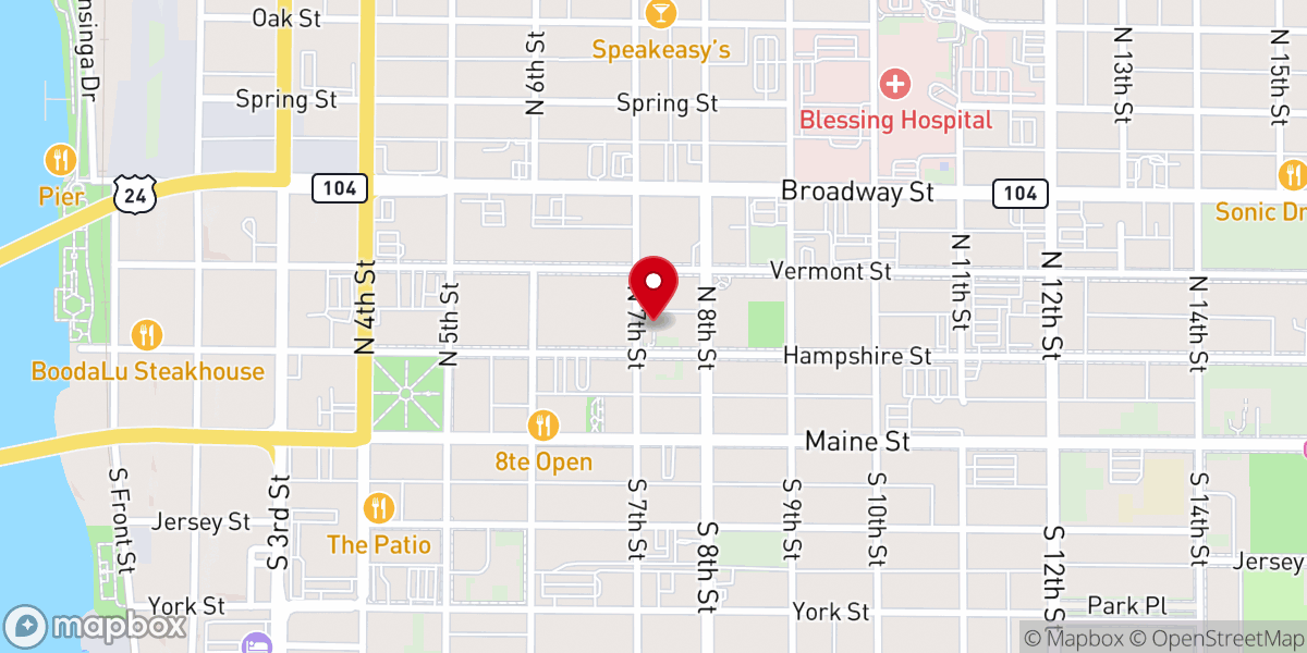 Map showing location of St John's Parish